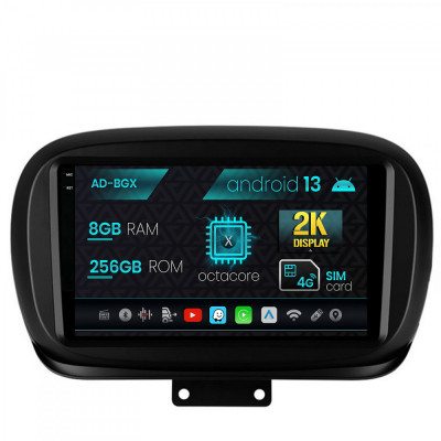 Navigatie Fiat 500X (2014-2020), Android 13, X-Octacore 8GB RAM + 256GB ROM, 9.5 Inch - AD-BGX9008+AD-BGRKIT362 foto