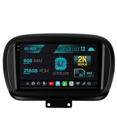 Navigatie Fiat 500X (2014-2020), Android 13, X-Octacore 8GB RAM + 256GB ROM, 9.5 Inch - AD-BGX9008+AD-BGRKIT362 foto