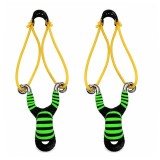 Cumpara ieftin Set doua prastii din aliaj cu benzi elastice DEPOX&reg;, m&acirc;ner ergonomic, 13 cm, verde