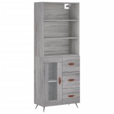Cumpara ieftin Dulap inalt, gri sonoma, 69,5x34x180 cm, lemn compozit