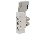 Ventil electromagnetic monostabil 5/2 1,5-7 bar aluminiu IP65