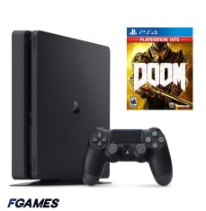 Consola Sony Playstation 4 Slim Ps4 500gb + Controller + Doom (2016) PlayStation 4, Second-Hand