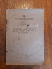 Industria electricitatii in Romania - I. G. Lazarescu 1943 / R6P1F foto