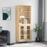 VidaXL Dulap &icirc;nalt, stejar sonoma, 69,5x34x180 cm, lemn compozit 3189312