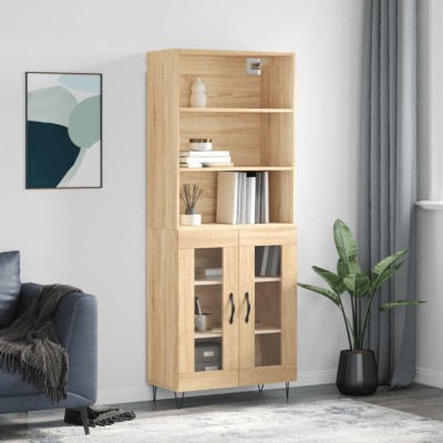 vidaXL Dulap &amp;icirc;nalt, stejar sonoma, 69,5x34x180 cm, lemn compozit 3189312 foto