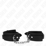 KINK - SNAKE PATTERN WRIST RESTRAINTS BLACK ADJUSTABLE 20-28 CM X 5.4 CM, KINK WRIST RESTRAINT