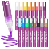 Set 16 markere acrilice Maaleo, culori intense, varf precis 4 mm
