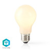 Bec WiFi Smart LED cu filament Nedis, E27, A60, 5W, 500 lm, alb