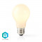 Bec WiFi Smart LED cu filament Nedis, E27, A60, 5W, 500 lm, alb