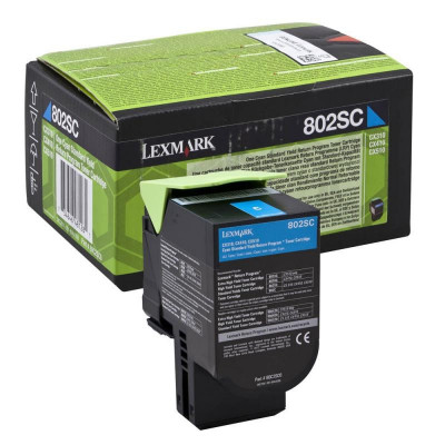 Toner lexmark 80c2sc0 cyan 2 k cx310dn cx310n cx410de cx410de with 3 year onsite service foto