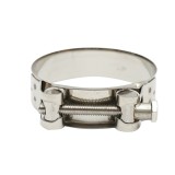 Colier de forta din inox 201 cu surub pentru furtun 74-79 mm Breckner