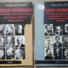 Filosofi contemporani - Alexandru Boboc// 2 volume