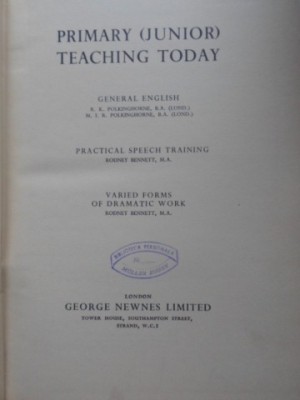PRIMARY (JUNIOR) TEACHING TODAY-R.K. POLKINGHORNE, M.I.R. POLKINGHORNE-229988 foto