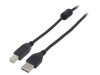 Cablu USB 2.0 A-B aurit 3m, Gembird
