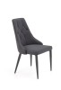 Scaun Gri Catifea, Cadru Metalic Negru, 52x57x90 cm, Halmar Iris - Elegant si Confortabil