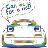 Cumpara ieftin Sticker Mazda Can We Go For A Ride