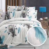 LENJERIE DE PAT CREPONATA 100% BUMBAC (CREP24) - doua persoane
