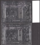 RAS AL KHAIMA 1972 SPORT J.O. DE VARA ( 2 valori dt. + ndt. cu folie argintie ) MNH