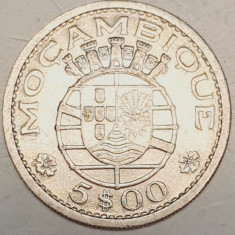 807 Mozambic 5 Escudos 1960 km 84 argint