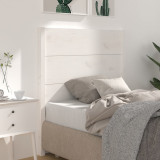 Tăblie de pat, alb, 96x4x100 cm, lemn masiv de pin, vidaXL