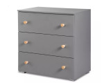 Set mobilier camera bebe Klups Pauline Graphite Natur cu patut si saltea