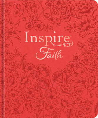 Inspire Faith Bible Nlt, Filament Enabled Edition (Hardcover Leatherlike, Coral Blooms): The Bible for Coloring &amp;amp; Creative Journaling foto