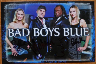 Autografele trupei Bad Boys Blue, cu plic si calendar foto