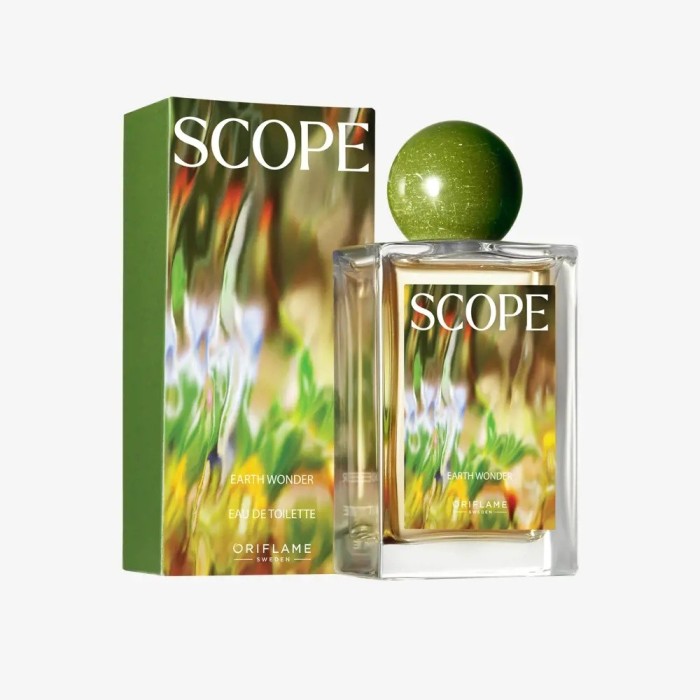 Apa de toaleta Oriflame Scope Earth Wonder 50 ml , spiritul exploratoriei intr-o aroma vibranta si moderna