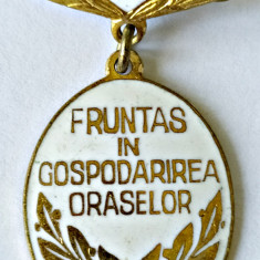 INSIGNA FRUNTAS IN GOSPODARIREA ORASULUI 1964
