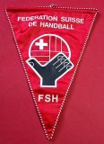 Fanion (Protocol) Handbal - FEDERATIA de HANDBAL din ELEVTIA (bara de sustinere este rupta)