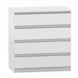 Comoda cu 4 sertare din mdf alb Hany 90x49x95.4 cm