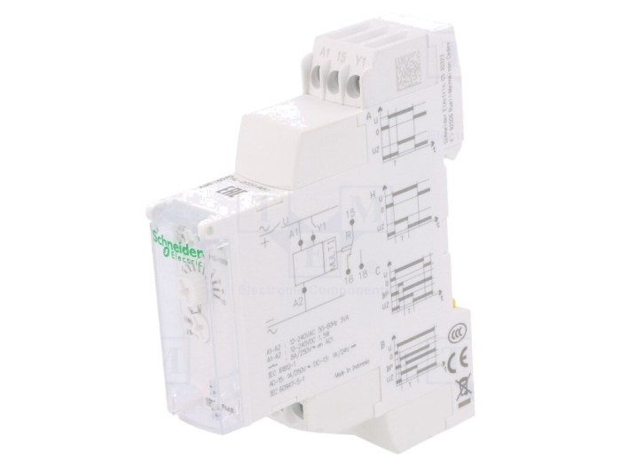 Timer Programabil SPDT 0,1s-100h 250VAC 8A