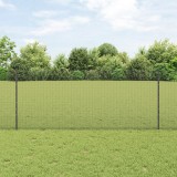 VidaXL Set Gard din Plasă de Găină Set de 2 Gri Metal Gard de 10 x 1 m
