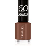 Rimmel 60 Seconds Super Shine lac de unghii culoare 140 Chocolate Eclipse 8 ml