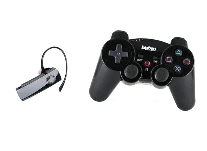 Controller BigBen wireless + Casca chat - pentru PlayStation PS 3 - EAN 3499550288650 (e)