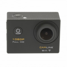 Camera video de actiune Full HD 1080p Wi-Fi negru, Camlink foto