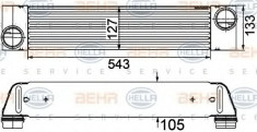 Radiator intercooler BMW Seria 6 Cabriolet (E64) (2004 - 2010) HELLA 8ML 376 746-501 foto