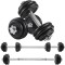 SONGMICS Set gantere reglabile 30 kg din fonta, 12 discuri, cu bara extensibila Household NewTrend