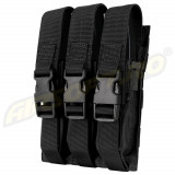 PORT INCARCATOR TRIPLU PENTRU MP5 - NEGRU, Condor