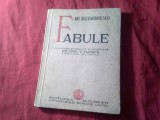 H2u. Gr. Alexandrescu - Fabule - Ed. Tipografiile Unite 1937 , studiu P.V.Hanes , 97 pag