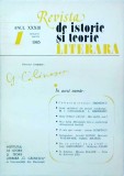 Revista de istorie si teorie literara. Ianuarie - Martie 1985