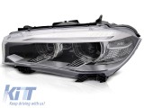 Far stang cu xenon potrivit pentru BMW X5 F15 2013-2018, cu baza cromata Performance AutoTuning
