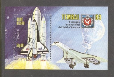 Guinee Bissau 1983 Space Tembal perf. sheet Mi.B248 used TA.182 foto