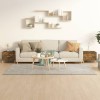 Set 2 Masute Cafea Gossi Stejar Fumuriu 50x50x40cm Lemn Compozit Sertare Living
