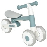 AIYAPLAY Bicicletă fără pedale pentru bebeluși 1-2 ani pliabilă, șa reglabilă, direcție limitată la 135&deg;, anvelope EVA silențioase, 52x23x36,5cm, alba