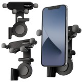 Suport auto pentru telefon, montare pe panoul central, 11,5 x 8,5 x 8,5 cm, Lean 24866