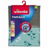 Husa din bumbac pentru masa de calcat Vileda Park&amp;Go, 110-130 / 30-45 cm, Verde