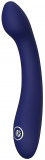 Vibrator Hybris Blue Evolution, 10 Mdouri Vibratii, Silicon, USB, Albastru Inchis, 21 cm