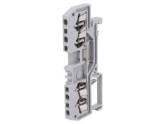 Conector de &Icirc;mbinare Șine 1,5mm&sup2; 4 Borne Gri TS35 800V
