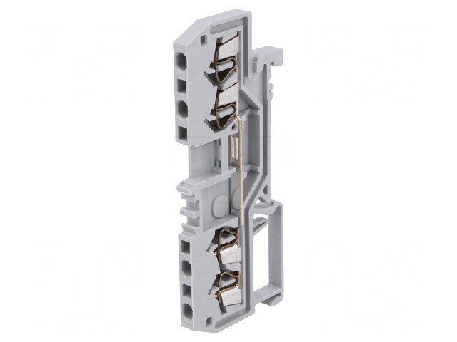 Conector de &Icirc;mbinare Șine 1,5mm&sup2; 4 Borne Gri TS35 800V